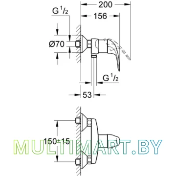 Смеситель Grohe Euroeco (32740000) картинка 2